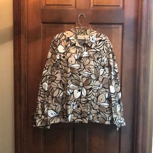 Alford Dunner jacket size 18 bridge white black